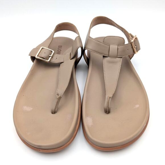 Blondo Niomi Slide Sandal Adjustable Ankle Strap Women's Sand Size US10M EU41 - Picture 2 of 10